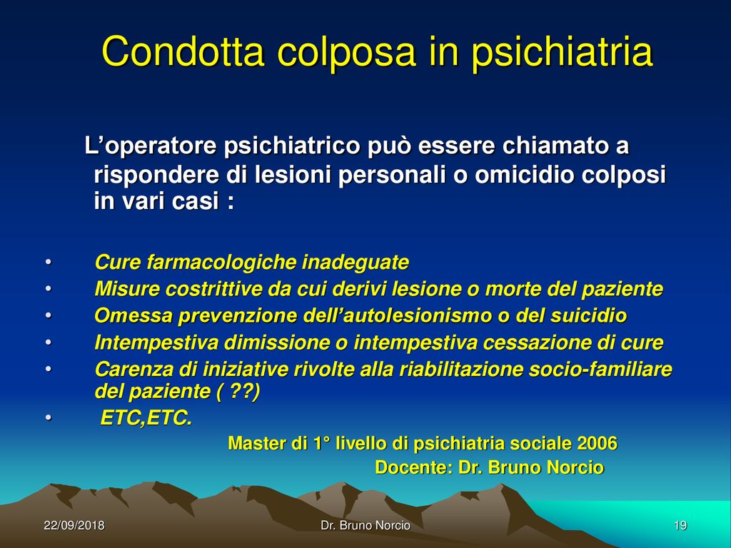 Problemi Giuridici E Medico Legali In Psichiatria Parte Ppt Scaricare